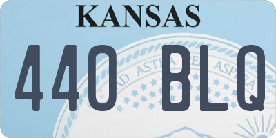 KS license plate 440BLQ