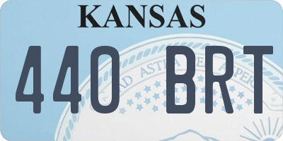 KS license plate 440BRT