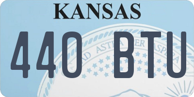 KS license plate 440BTU