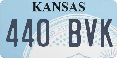 KS license plate 440BVK