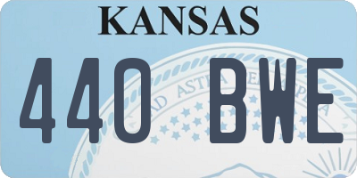 KS license plate 440BWE