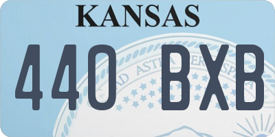 KS license plate 440BXB