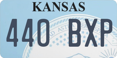 KS license plate 440BXP