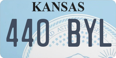 KS license plate 440BYL