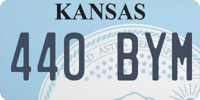 KS license plate 440BYM