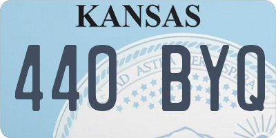 KS license plate 440BYQ