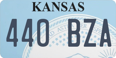 KS license plate 440BZA