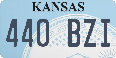 KS license plate 440BZI