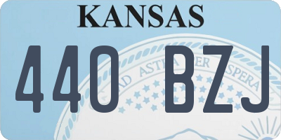 KS license plate 440BZJ