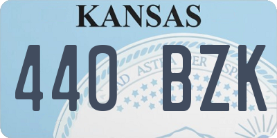 KS license plate 440BZK