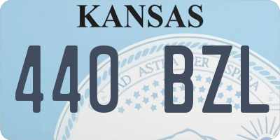 KS license plate 440BZL