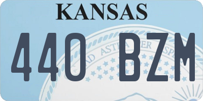 KS license plate 440BZM