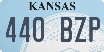 KS license plate 440BZP