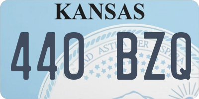 KS license plate 440BZQ