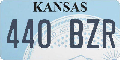 KS license plate 440BZR