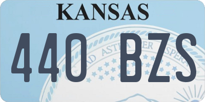 KS license plate 440BZS