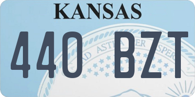 KS license plate 440BZT
