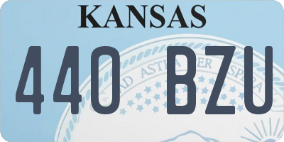 KS license plate 440BZU