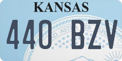 KS license plate 440BZV