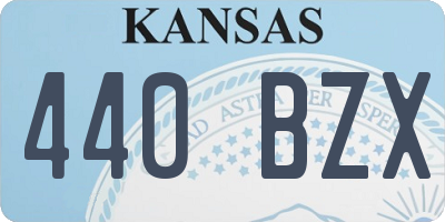 KS license plate 440BZX