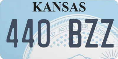 KS license plate 440BZZ