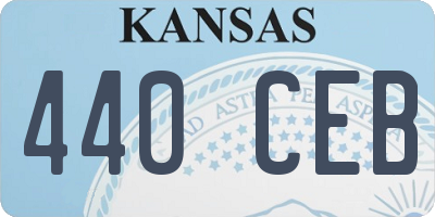 KS license plate 440CEB