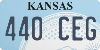 KS license plate 440CEG