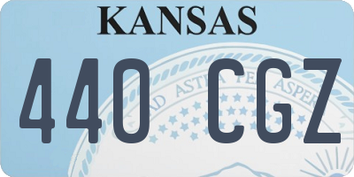 KS license plate 440CGZ