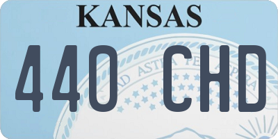 KS license plate 440CHD