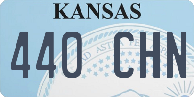 KS license plate 440CHN