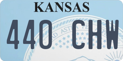KS license plate 440CHW