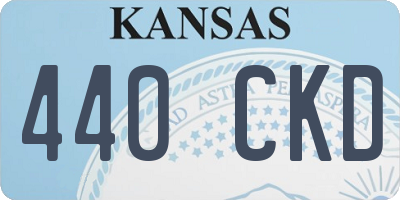 KS license plate 440CKD