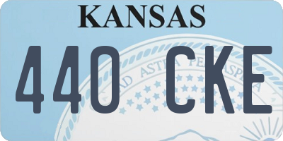 KS license plate 440CKE