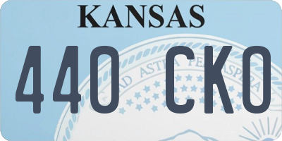 KS license plate 440CKO