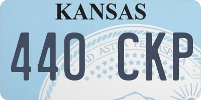 KS license plate 440CKP
