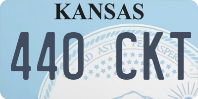 KS license plate 440CKT