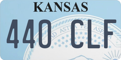 KS license plate 440CLF