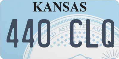 KS license plate 440CLQ