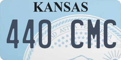 KS license plate 440CMC