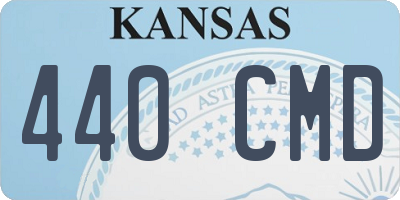 KS license plate 440CMD