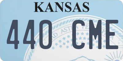 KS license plate 440CME