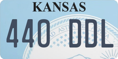 KS license plate 440DDL