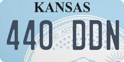 KS license plate 440DDN