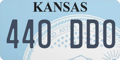 KS license plate 440DDO