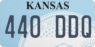 KS license plate 440DDQ