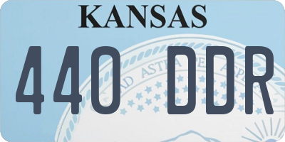 KS license plate 440DDR