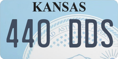 KS license plate 440DDS
