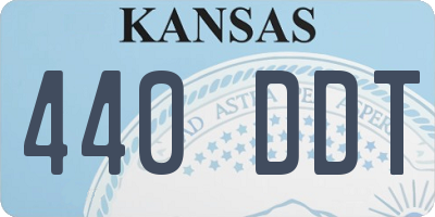 KS license plate 440DDT