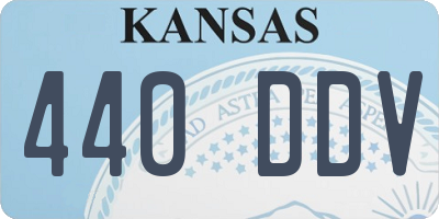 KS license plate 440DDV