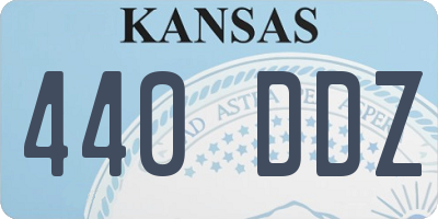 KS license plate 440DDZ